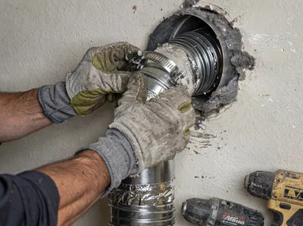 Dryer Vent Hose Installation in Naugatuck