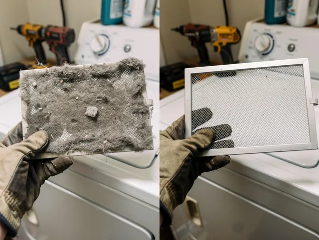 Professional lint trap cleaning by Naugatuck Dryer Vent Cleaning in Naugatuck