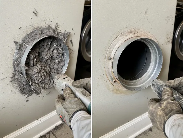 Professional clogged vent cleaning by Naugatuck Dryer Vent Cleaning in Naugatuck